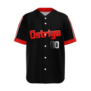 Camisetas de Béisbol de Secado Rápido con Logotipo Frontal Impreso por Transferencia de Calor, Personalizadas, de Alta Calidad, Fabricación Profesional, Cuello en V - Product Image 1