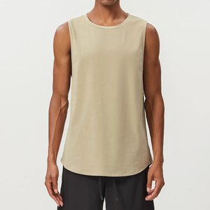 Mens Compression Gym <b>Singlet</b> Slim Fit Breathable Quick Dry 100% Cotton Sporty Workout Athletic Training Fitness <b>Running</b> - Product Image 3