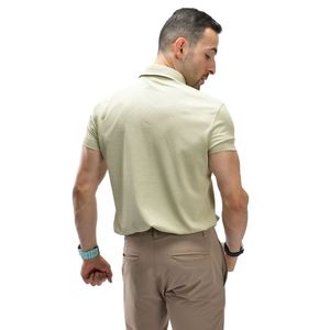 <b>Men</b> Khaki Polo <b>Shirt</b> Short Sleeve <b>Collared</b> T <b>Shirt</b> Casual Golf Sportswear Top Custom Logo Manufacturer Wholesale Apparel - Product Image 6