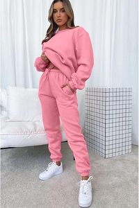 Conjunto de Sudadera con Capucha Oversize y Pantalones de Chándal de Forro Polar Premium para Mujer, Conjunto Deportivo de Sudadera con Capucha y Pantalones de Chándal para Mujer - Product Image 5