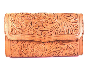 Bolso de Mano de Cuero Vintage Hecho a Mano para Mujer, con Bordado Floral, Precio al por Mayor - Product Image 6