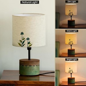 Hand-Painted Mango Wood <b>Table</b> Lamp Base Rajasthani Design Wholesale - Product Image 3