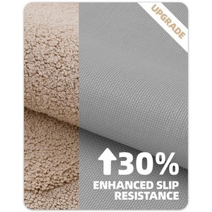 Alfombra de Baño Moderna y Sencilla de Algodón Puro con Absorción de Agua, Antideslizante y Lavable a Máquina - Product Image 3