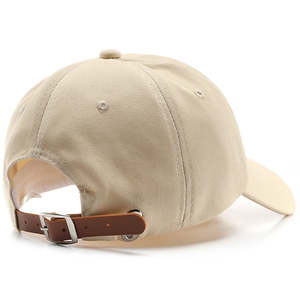 Cotton Baseball Cap Embroidered Sporty Customizable Genuine Leather Strap Buckle Closure Adjustable <b>Dad</b> <b>Hat</b> Unisex - Product Image 3