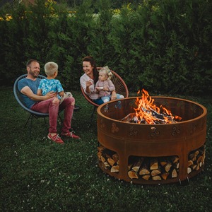 Modern Geometric Fire Pit for Trendy Backyard Gatherings - Product Image 4