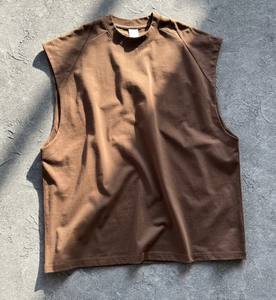 Camiseta sin Mangas Personalizada de Verano, 100% Algodón, para Hombre, de Alta Calidad, Transpirable, de Secado Rápido, Anti-UV, Deportiva, Holgada - Product Image 3