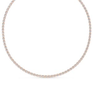 Collier tennis élégant Selene avec diamants cultivés en laboratoire et diamants naturels, argent sterling 9KT 10KT 14KT 18KT, cadeau pour femmes et hommes - Product Image 1