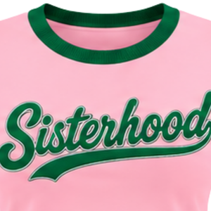 AKA Sisterhood Pink Ladies T Shirt Short Sleeve Crew Neck Graphic Letter Print Casual Fashion Sorority Inspired Women Tee - Product Image 6