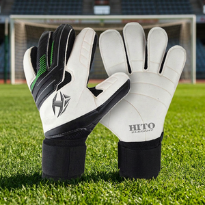 Gants de gardien de but professionnels personnalisés avec impression, support OEM pour l'entraînement au football et au soccer, paume en latex épais - Product Image 3