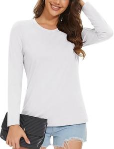 Plain Fitness Athletic O-Neck Regular Top Women's Summer Workout Apparel Long Sleeve - Product Image 1