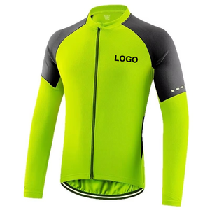 Jersey de Ciclismo para Hombre al por Mayor, Manga Larga, Térmico, Cortavientos, Transpirable, Chaqueta de Invierno para Bicicleta, 100% Poliéster, Multibolsillos, Tallas Grandes - Product Image 5