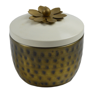 Bocaux alimentaires et pots à biscuits vintage de 600 ml, finition plaquée et peinte, pots à biscuits et récipients en métal, design métallique, pot à bonbons - Product Image 5