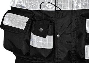 เสื้อแจ็คเก็ตนิรภัยแบบสะท้อนแสง Hi Vis มาตรฐาน ANSI Class 1 กันน้ำ ปรับแต่งได้ แขนเสื้อถอดออกได้ ชุดยูนิฟอร์มรปภ. สำหรับฤดูหนาว - Product Image 4