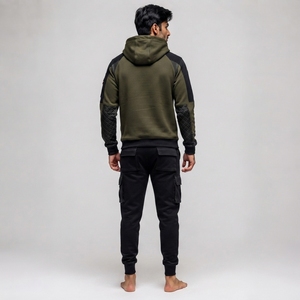 Vêtements de sport professionnels, matière extensible douce, construction confortable, design flexible pour l'entraînement physique, survêtement pour homme - Product Image 5