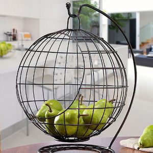 Corbeille à fruits en métal contemporaine, conçue pour les maisons modernes, favorisant une vie saine et des espaces de cuisine bien organisés - Product Image 2