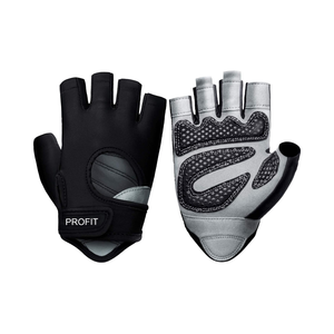 Gants de cyclisme demi-doigts de qualité professionnelle en matériau PU respirant avec ajustement sécurisé et paume antidérapante pour l'entraînement en salle de sport - Product Image 1