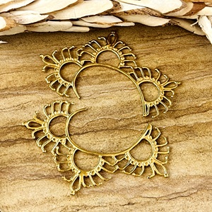 High Demand <b>Cuff</b> Earrings Tribal Brass Jewelry Women 18k Gold Plated Celestial Sun Flare <b>Ear</b> <b>Cuffs</b> Earrings Wholesale/OEM/ODM - Product Image 5