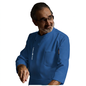 Uniforme de chef unisexe pas cher, dernier design, résistant à l'usure, anti-salissure, professionnel, sans bouloches, pour restaurant et bar. - Product Image 2