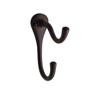 Crochet de serviette enduit noir de qualité de luxe porte-serviettes mural pour la maison hôtel villas salle de bain cuisine crochet d'utilisation suspendu - Product Image 1