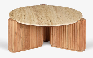 Table console en bois d'acacia écologique Katora, élégante et moderne, pour l'entrée, le salon, la décoration intérieure, pièce d'appoint - Product Image 3