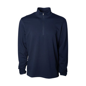 <b>Mens</b> Running Quarter Zip Pullover Plain Black Performance Fleece Top Comfort <b>Mock</b> Neck Athletic Quarter Zip <b>Jumper</b> Coat Large - Product Image 1