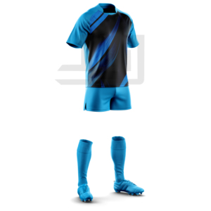 Ensemble de maillots et shorts de rugby personnalisés, respirant, à séchage rapide, écologique, antibactérien, vêtements de sport athlétiques pour les clubs - Product Image 4