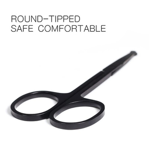 Mini Tijeras de Acero Inoxidable con Punta Recta para Vello Nasal y Pestañas, Cuchilla Afilada, Tijeras de Manicura para Eliminar el Vello Facial, Cuidado de la Belleza - Product Image 2