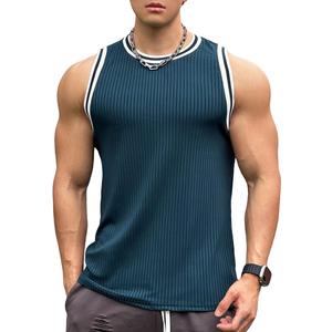 MILIENZ SPORTS APPAREL Camisetas sin mangas de cuello alto para hombre, 100% algodón, corte formal, longitud regular, estilo vintage lavado - Product Image 2