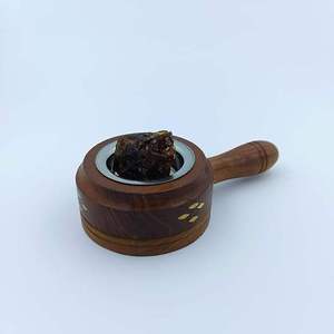Traditional Handmade Wooden Incense Burning Box With Ventilated Carved Lid For Home Temple Meditation And Fragrance Aromatherapy - Product Image 2