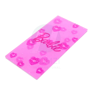 Professional Acrylic Lash <b>Tray</b> Love Pink Heart Lash Tile Diamond Beauty Tool Eyelash Extension Palette Reusable Eco-friendly - Product Image 3