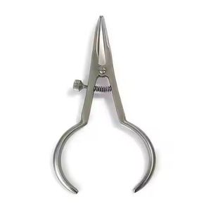 Portaagujas Castroviejo de Acero Inoxidable, Instrumento de Microcirugía, Portaagujas Quirúrgico Oftálmico y Dental, Tipo de Bloqueo - Product Image 3