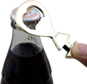 Elegante abridor de botellas metálico ecológico diseñado para viajeros, campistas y amantes de la cerveza - Compacto, confiable y apto para lavavajillas - Product Image 1