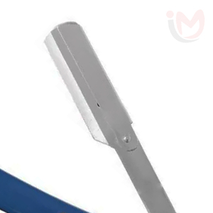 มีดโกนหนวดสแตนเลสสำหรับช่างตัดผม มีดโกนตรงสำหรับตัดผมมืออาชีพ อุปกรณ์จัดแต่งทรงผมสำหรับร้านเสริมสวย คุณภาพเกรด A+ รับทำโลโก้ตามสั่ง - Product Image 2