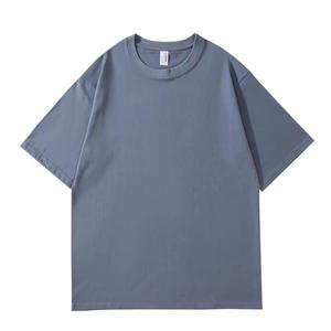 เสื้อยืดเปล่าแบบกำหนดเอง ผ้าฝ้าย 100% สกรีนโลโก้สำหรับผู้ชาย เสื้อยืดโอเวอร์ไซส์เรียบๆ สีขาว สีดำ - Product Image 1