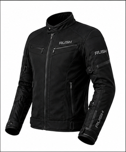 Rush Men's Motorcycle Jacket Full Sleeve Mesh Breathable Waterproof Quick Dry Anti-UV 220g Heat-Transfer Printed Racing Wear - Product Image 1