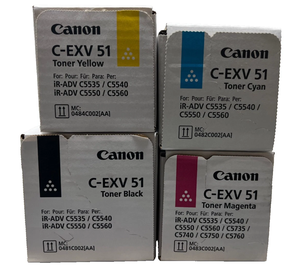Juego de Cartuchos de Tóner CMYK C-EXV51 Originales - Product Image 1