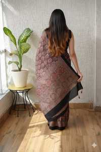 High Quality Modal Silk <b>Saree</b> for Women Lightweight Smooth Finish - Product Image 3