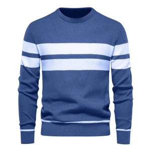 Suéter de Punto Cálido e Informal para Hombre, de Invierno, Fabricado por OEM, Suave, 100% Algodón, Cuello Redondo, Color Jaspeado, Antiarrugas - Product Image 5