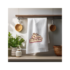 Essuie-tout de cuisine moderne et durable, nouvelle tendance, en coton botanique, 45x70cm, 220GSM, impression personnalisée, fabricant OEM - Product Image 3