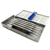 Kit d'instruments chirurgicaux dentaires pour implant de lifting nasal à base de champignons, outils manuels en acier inoxydable, pour chirurgie buccale, usage hospitalier, certifié CE