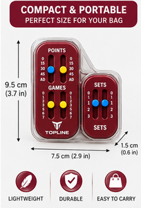 Autocollant de marqueur de score pour raquette personnalisé de qualité supérieure, en plastique, écologique, durable, léger, facile à installer, accessoires de comptage de score - Product Image 4
