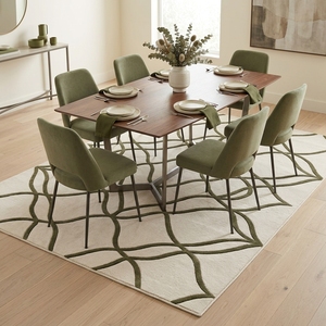 Alfombra de Lana Geométrica Hecha a Mano de Lujo con Pelo Corto y Largo, Alfombra Moderna para Área, Diseño Personalizado, Precio de Fábrica al Por Mayor - Product Image 2