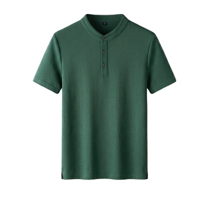 Men's <b>Linen</b> Blend Knitted <b>Shirt</b> Solid Color Anti Pilling Small Collar Textured Comfortable Loose Fit Casual Elegant Long Sleeve - Product Image 2