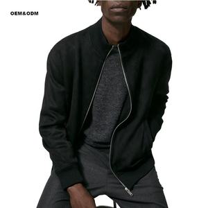 Chaqueta Safari de Invierno para Hombre, Recubierta de Mezclilla, Cuero Genuino, Grosor Estándar, Cuello Alto, Impermeable, Botones de Cuerno, Servicio OEM - Product Image 3