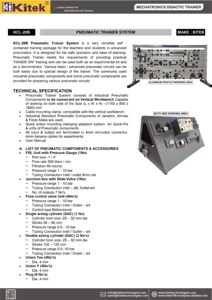 Sistema de Entrenamiento Neumático Metálico Eléctrico KCL-20B con Impresión por Laminación, Tamaño 128x64x108-KITEK - Product Image 4