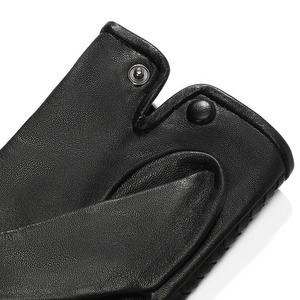Elegant Leather <b>Gloves</b> for Women Winter Warm <b>Touchscreen</b> Eco-Friendly Wrist Length Cashmere Lining Travel Outdoor Use - Product Image 4