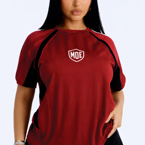 Camiseta Deportiva de Lujo para Mujer, Manga Raglán, Poliéster, Transpirable, para Fútbol Americano, Fabricante Mayorista OEM - Product Image 1
