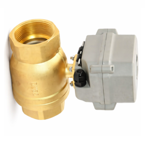 Válvula de Bola Motorizada de Latón C-Way DN50 (2") con Conexión NPT, Actuador Eléctrico, Normalmente Cerrada, Control de Flujo de Agua, 2 Puertos, OEM - Product Image 2