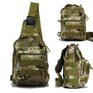 Mochila Táctica Multifuncional Impermeable de Lona para Exteriores, Bolso de Pecho Casual de Camuflaje, Diseño de Hombro Único para Colgar en la Cintura - Product Image 3
