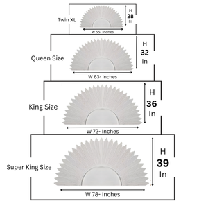 Cabecero de Cama de Madera Tallada a Mano, Diseño Artístico, Madera Sintética, Pintado en Blanco, Estilo Marroquí, Tamaño Queen - Product Image 6